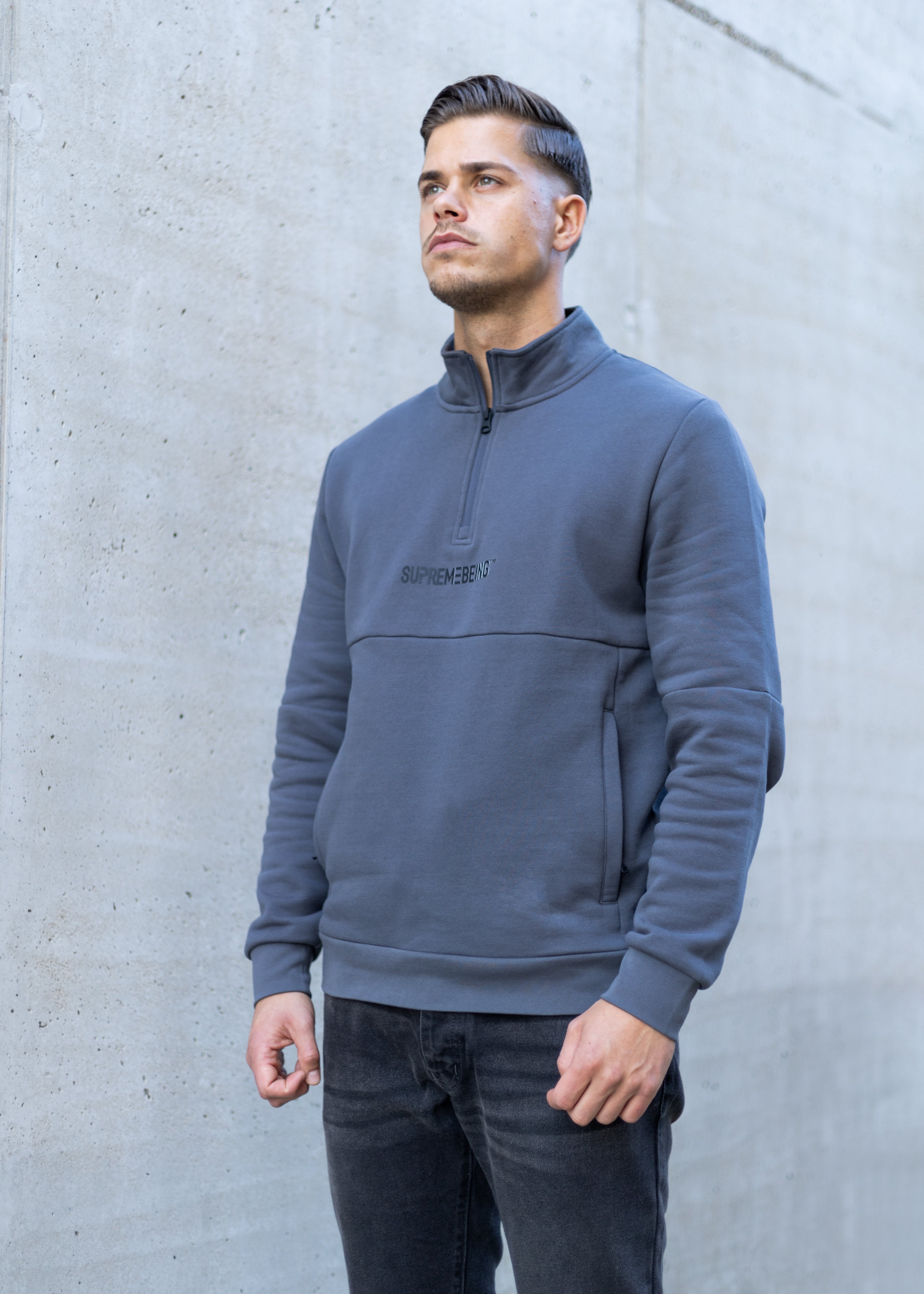 GENERATION QUATER ZIP - DARK GREY